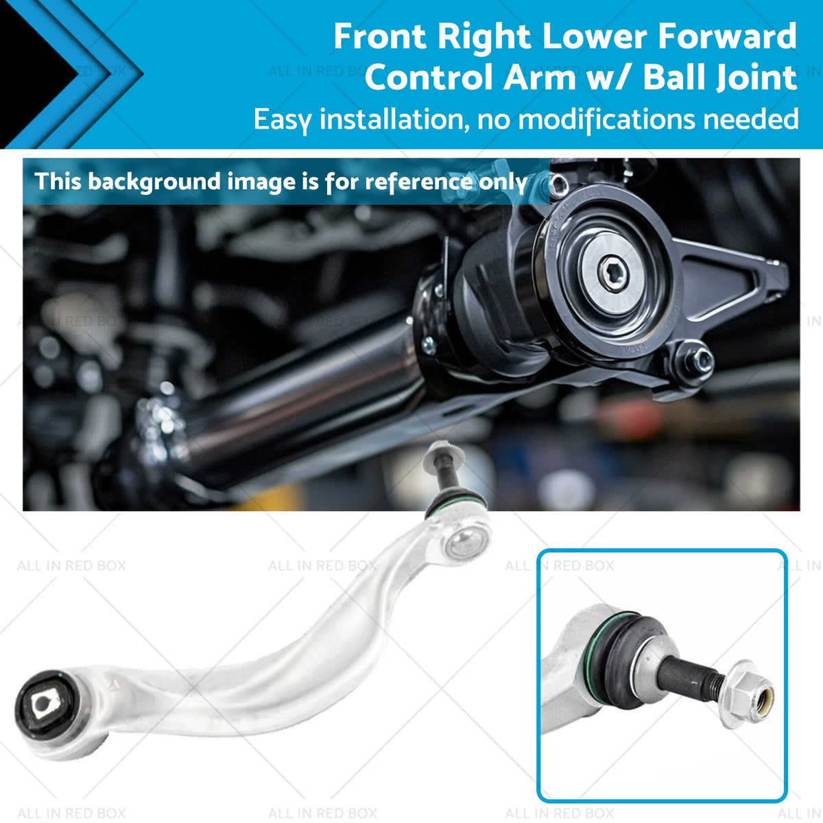 Front RH Lower Control Arm with Ball Joint for BMW 528i 650i 750i (2008–2016)
