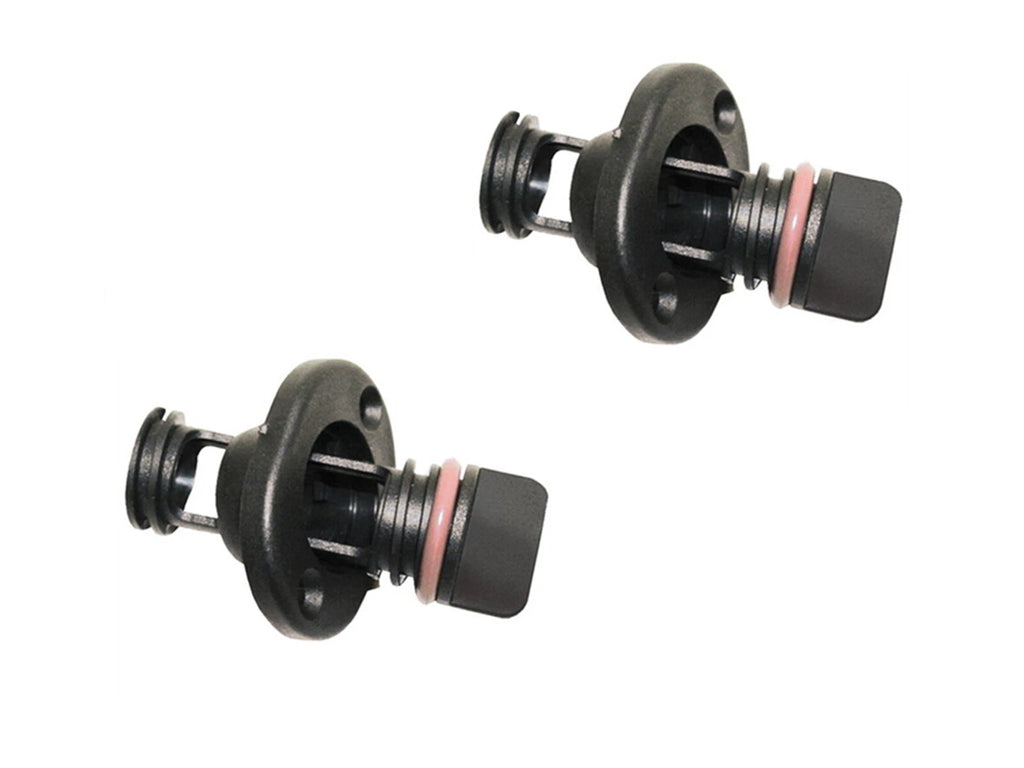 Set of 4 Retained Screw Type Nylon Drain Plugs for Boats (Fits 1 Inch Holes)