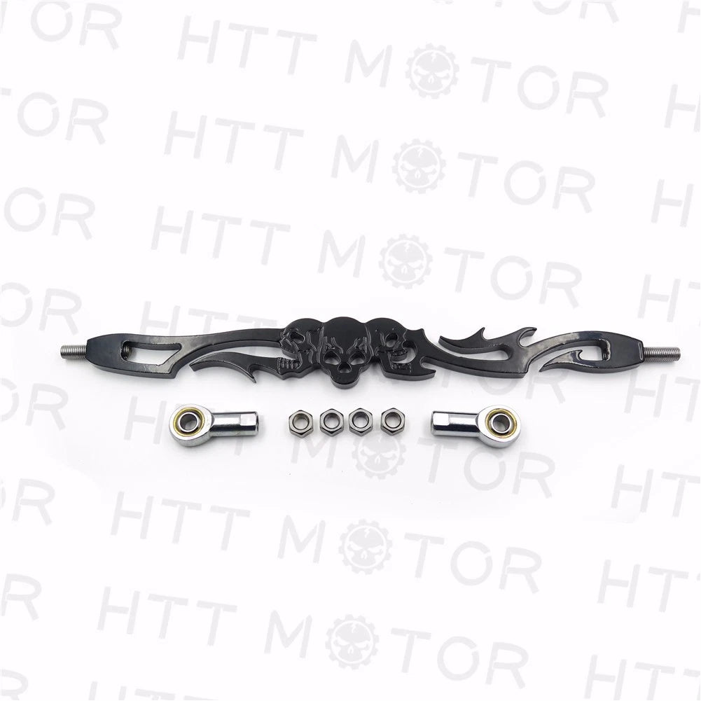 HTTMT Black Skull Shift Linkage +3" for Harley FXDWG Dyna Wide Glide (1993–2016)