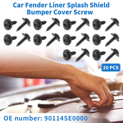 Fender Liner Splash Shield Screw Kit for Honda Accord 2006–2007 (20 Pack)