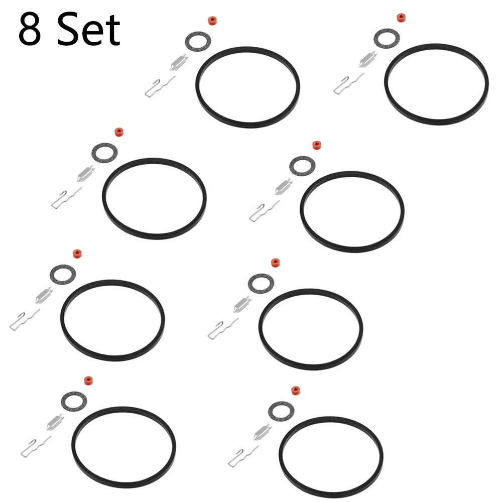 Set of 8 Carburetor Needle Seat Rebuild Kit for Tecumseh (631021, 631021A, 621021B)