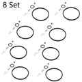 Set of 8 Carburetor Needle Seat Rebuild Kit for Tecumseh (631021, 631021A, 621021B)