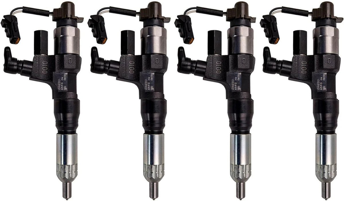 Set of 4 Fuel Injectors for Hino P11C Engine (23670-E0370)
