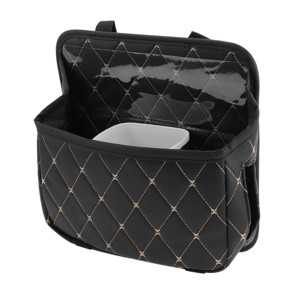 Car Trash Can for Universal Use (Foldable, Portable, Black)