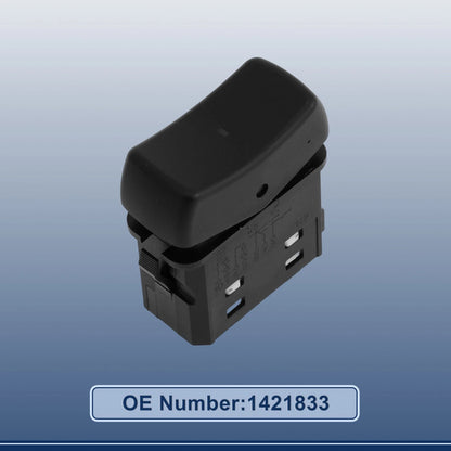 Power Window Switch for Scania 5 Series P & R Cabs (2004–2010) No. 1421833 Black
