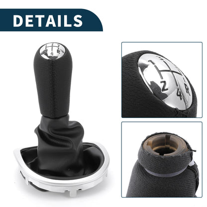 5 Speed Manual Gear Shift Knob with Cover for Renault Clio (2005–2014)