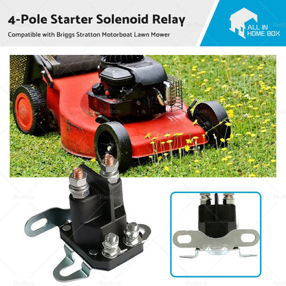 4-Pole Starter Solenoid Relay for Briggs & Stratton Motorboat Lawn Mower