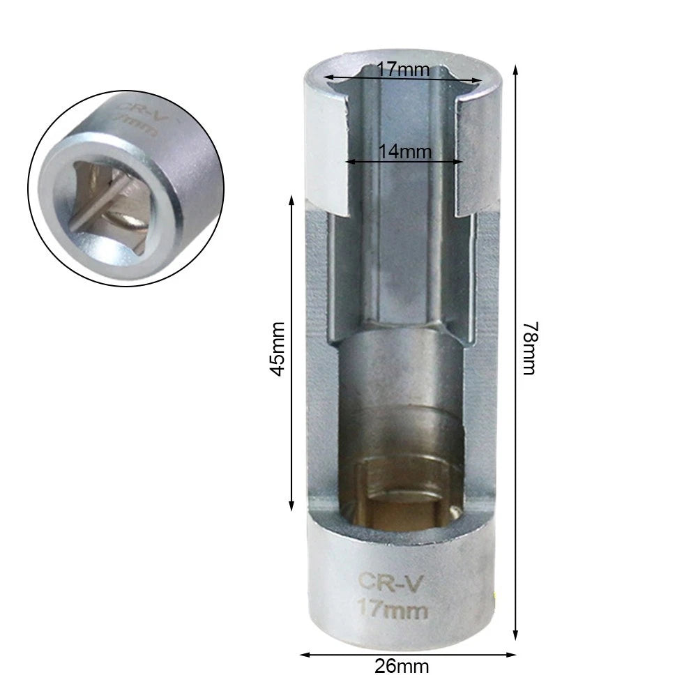 Oxygen Sensor Wrench for - Hexagonal Opening Removal Sleeve