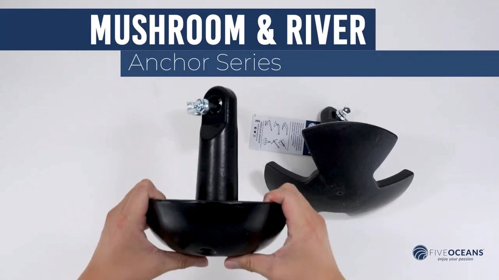 20 Lb River Boat Anchor Kit with 3/8"x50' Rope & Snap Hook