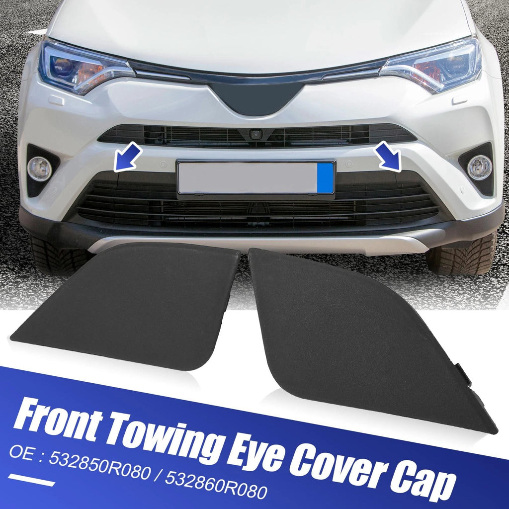 Front Bumper Tow Hook Cover Cap for Toyota RAV4 (2016–2018)