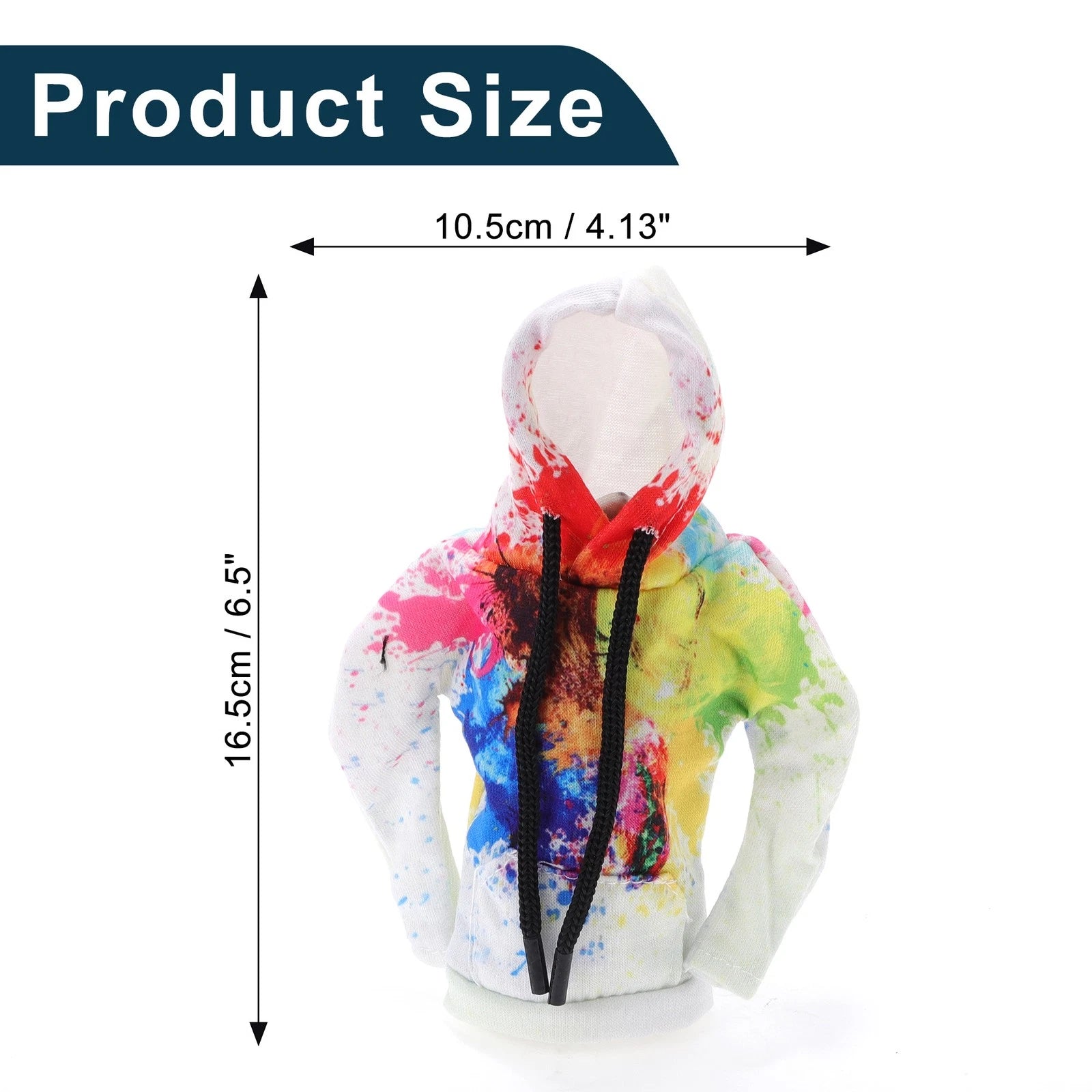 Gear Shift Knob Cover for Universal Car (Colorful White Polyester)
