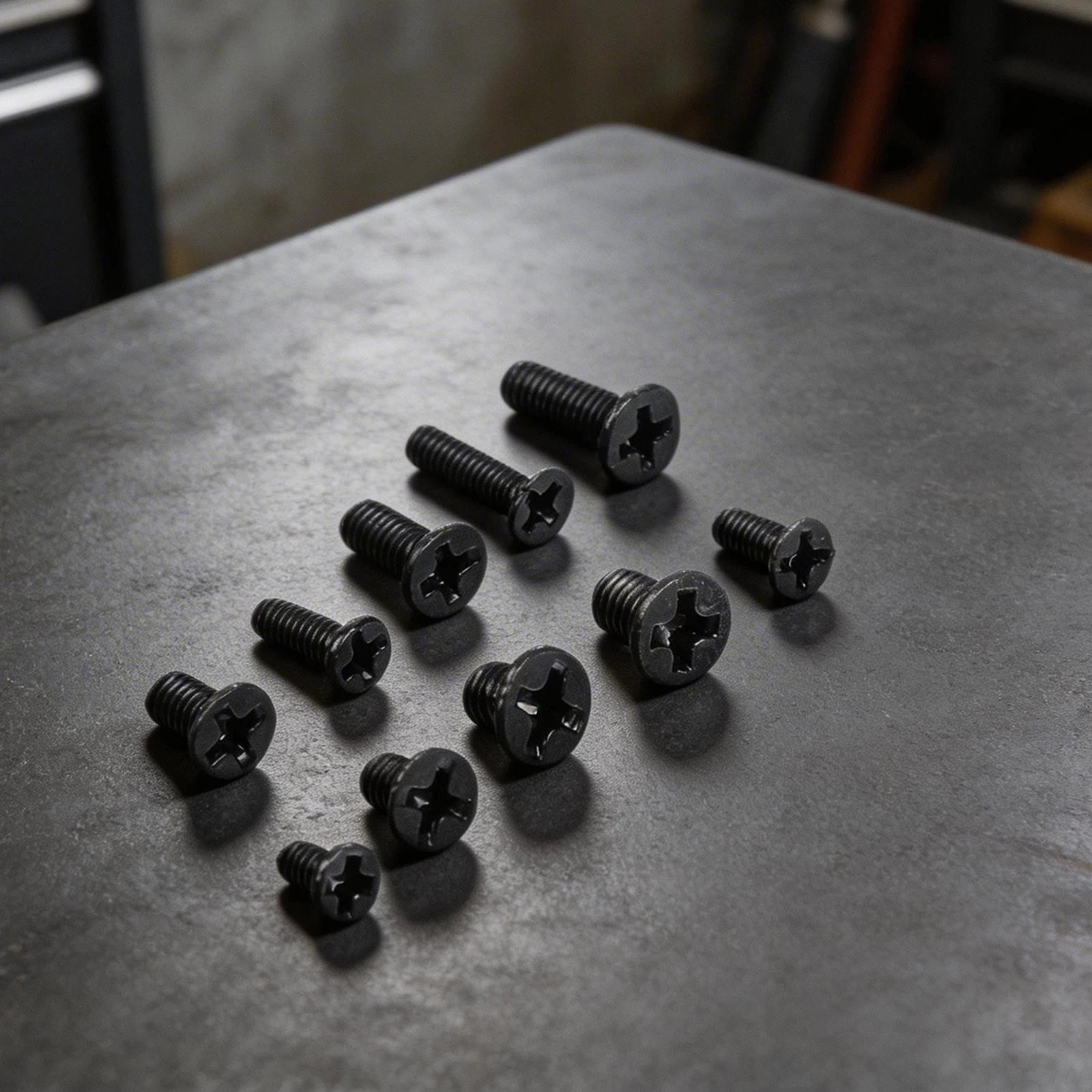 500pcs Black Countersunk Screws for Phillips Laptops