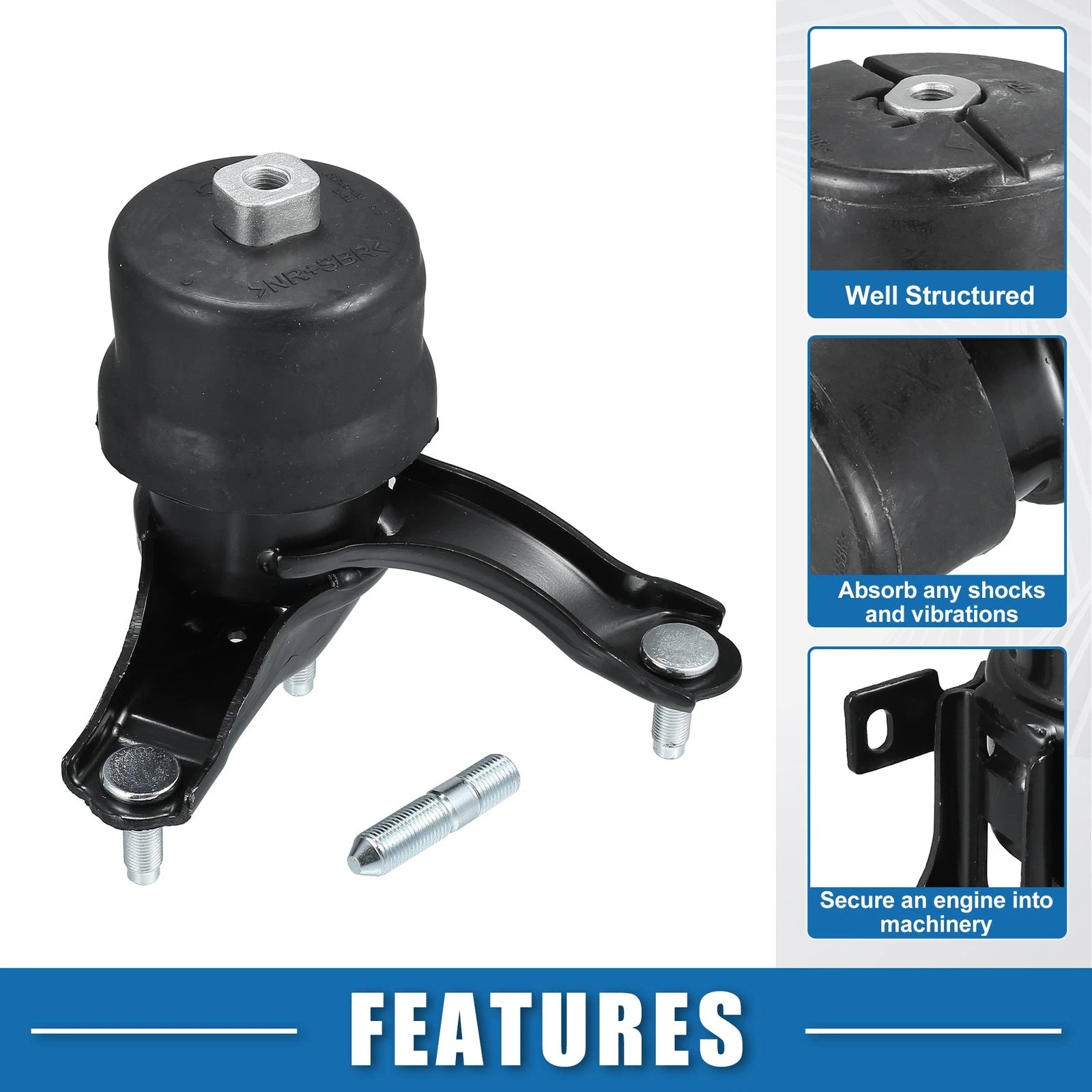 Engine Motor Mount Right Replacement for Toyota Highlander (2008–2011)