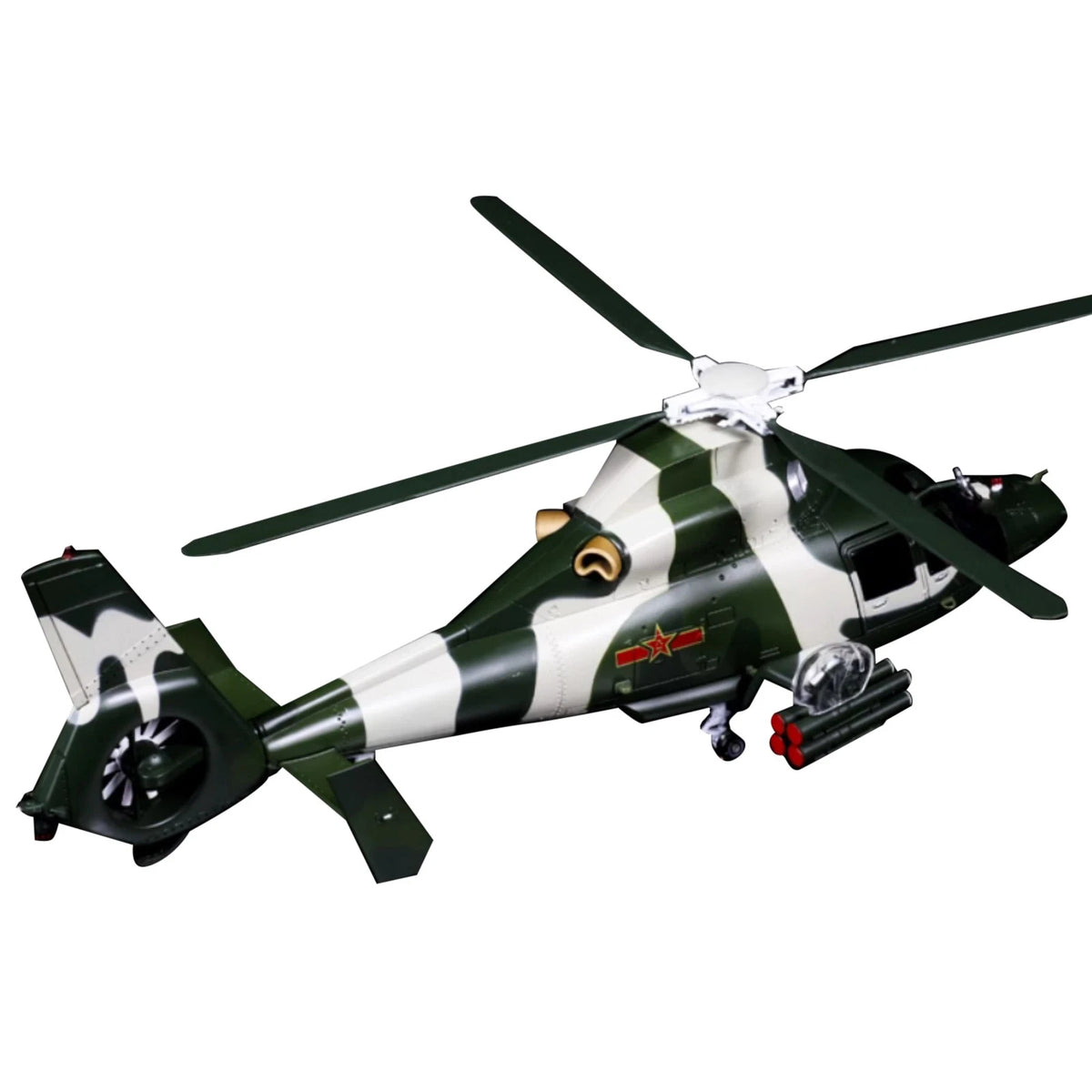 1/48 Scale Diecast Alloy Air Force Z-9 Helicopter Model