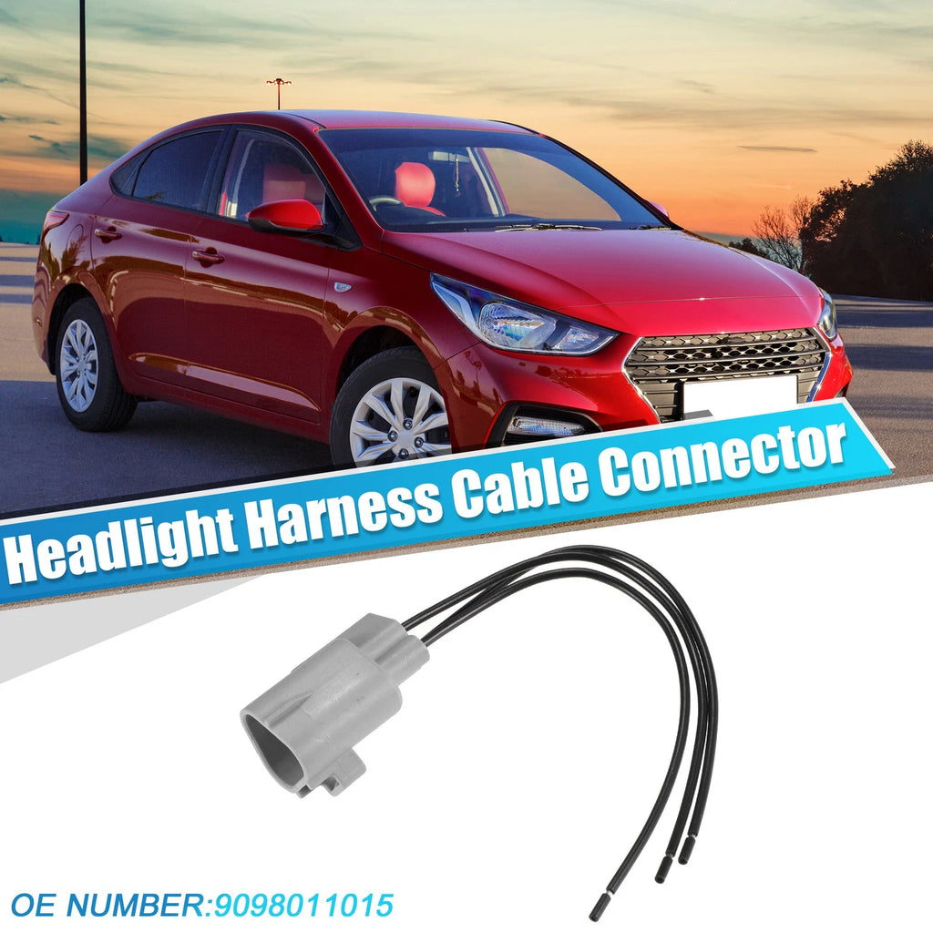 3 Pin Headlight Harness Connector for Toyota Scion (2000–2016)