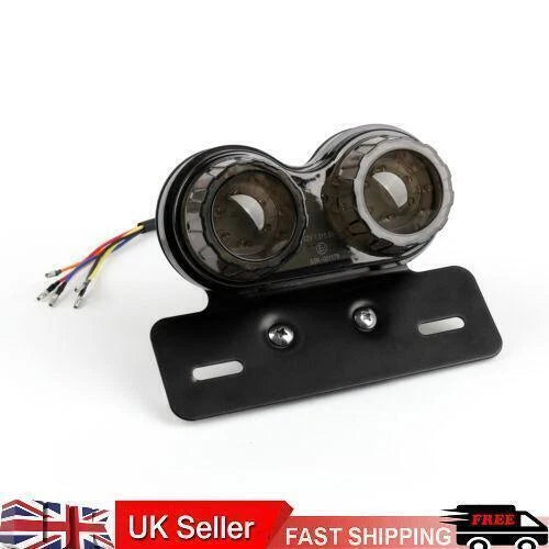 LED Rear Tail Light for Motorcycle (12V, Black, T9)