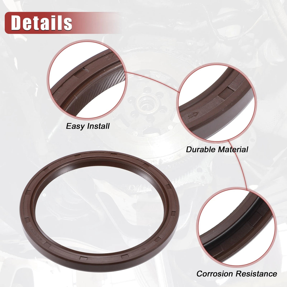2X Engine Crankshaft Oil Seal for Toyota Camry Avalon (1998–2016) Lexus