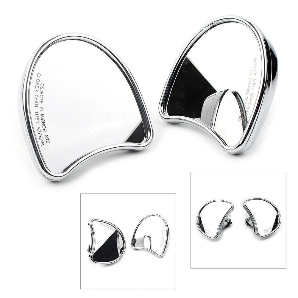 Chrome Inner Fairing Mount Side Rearview Mirrors for Harley FLHX FLHTK (2014–2023)