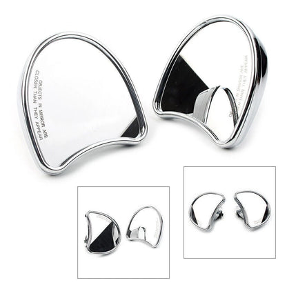Chrome Inner Fairing Mount Side Rearview Mirrors for Harley FLHX FLHTK (2014–2023)