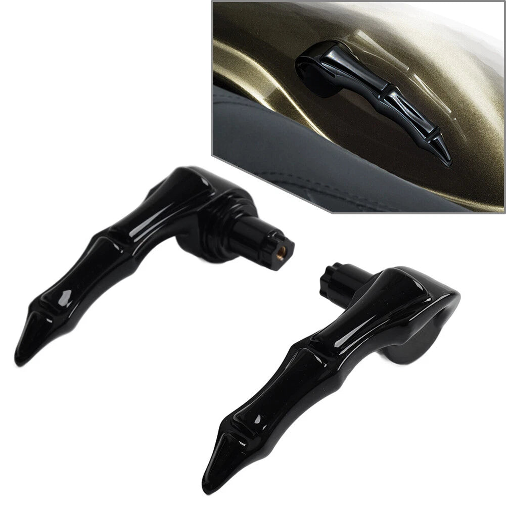 Black Saddlebag Latch Handles for Harley Touring Bagger (2014–Present)