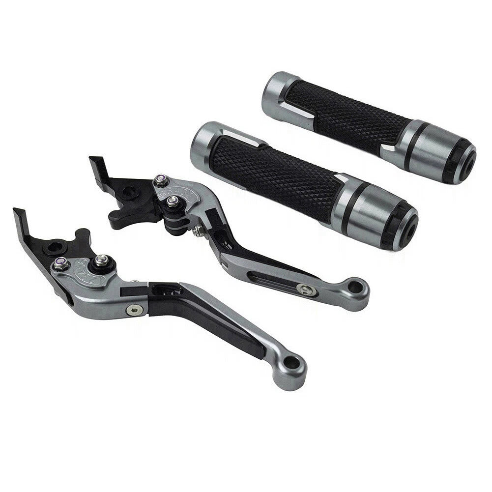 Titanium Extendable Brake Clutch Lever Handlebar Grip Set For Yamaha XSR900 ABS
