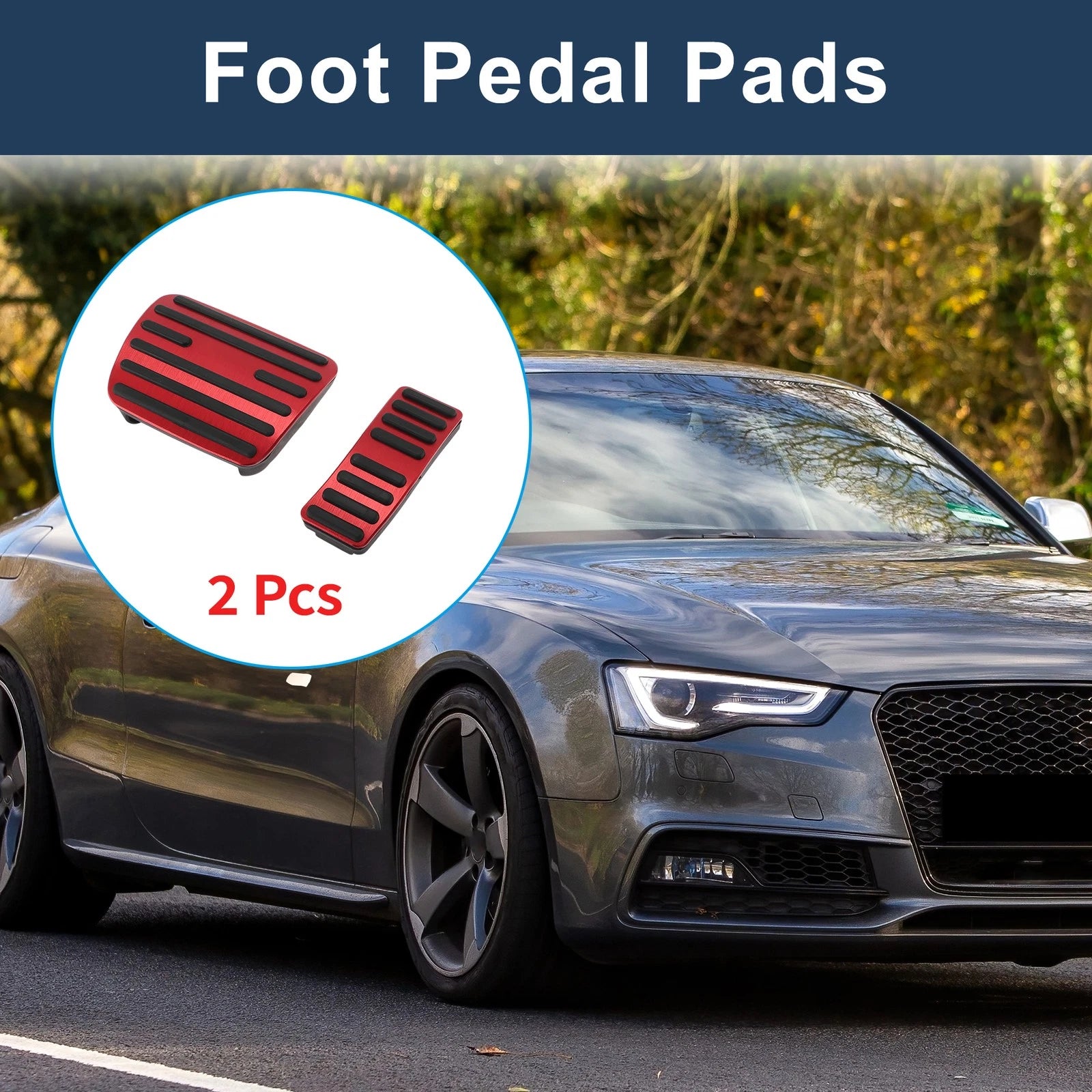 Automatic Foot Accelerator Pedal Covers Set for Audi A4 A5 A6 Q5 (2014–2020)