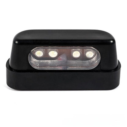 12V LED License Plate Light for Motorcycle Black White Retrofit Tail Light