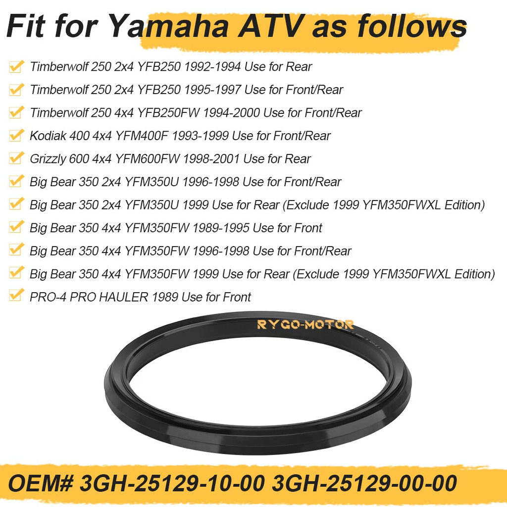 Front/Rear Wheel Dust Seal for Yamaha Timberwolf 250 (1992–2000) YFB250 YFB250FW