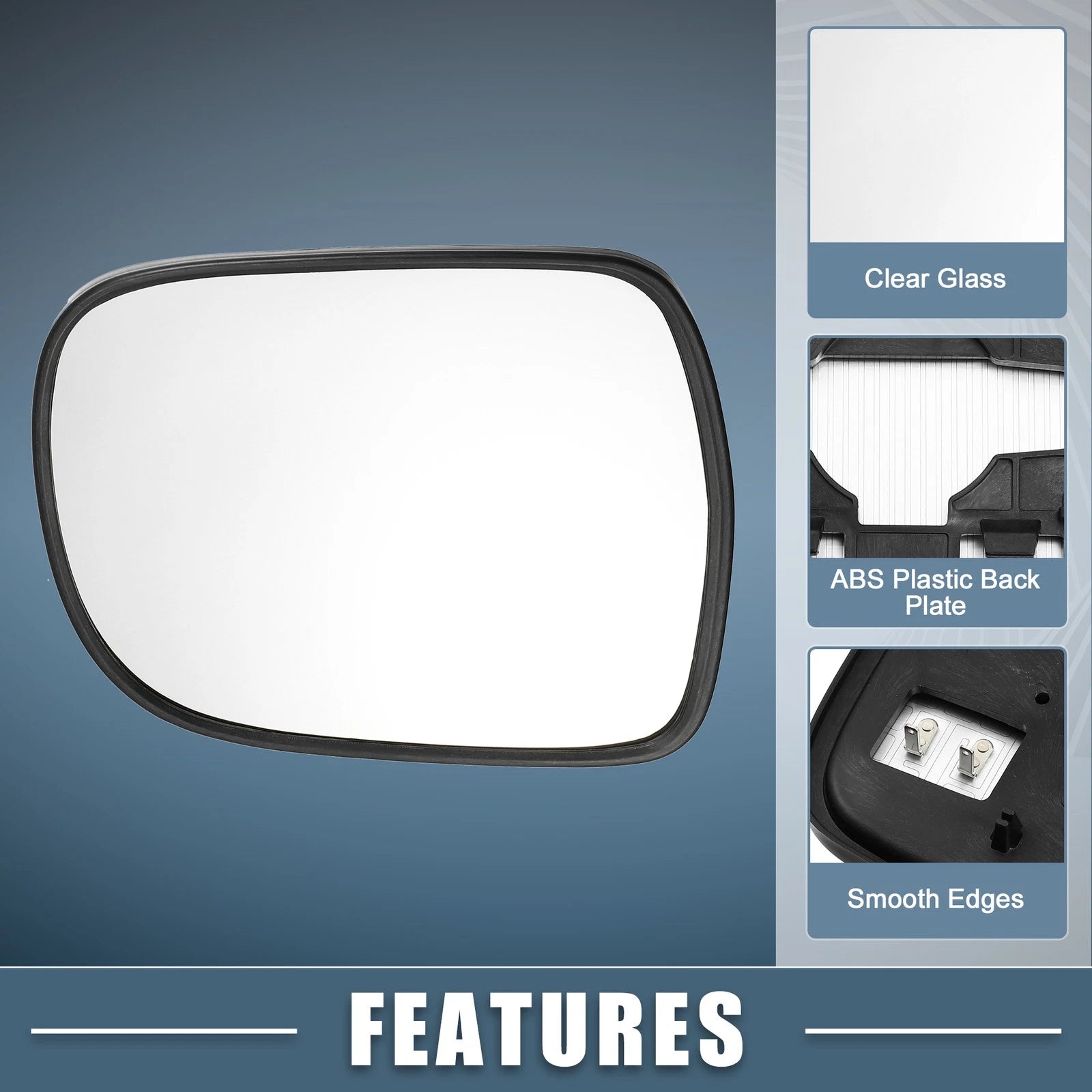 Heated Mirror Glass Right Side with Backing Plate for Lexus RX (2004–2009)