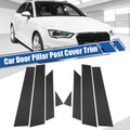 Gloss Carbon Pattern Door Window Pillar Post Cover Trim for Audi A3 S3 (2012–2020)
