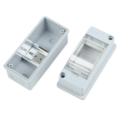 Fuse Switch Box IP65 Waterproof 2 Way 40A 30mA RCD Horizontal Row