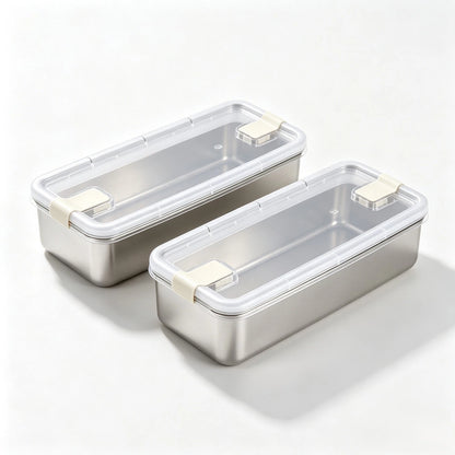 Stainless Steel Cheese Storage Bin for Kitchen