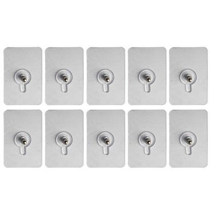 Set of 10 Invisible Picture Hanging Hooks for Wall Decor