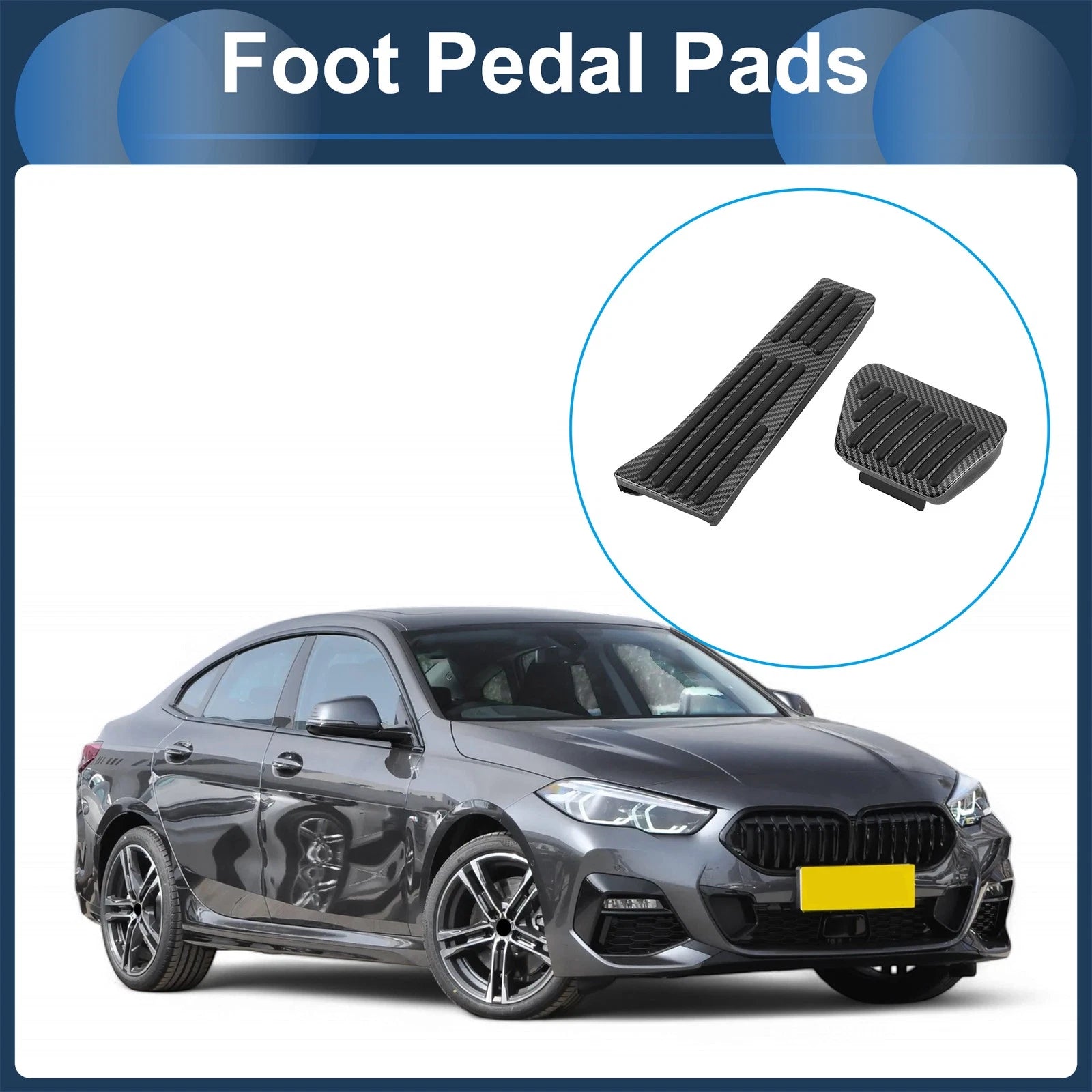 Automatic Foot Accelerator Pedal Covers Set for BMW 3 (2005–2021)