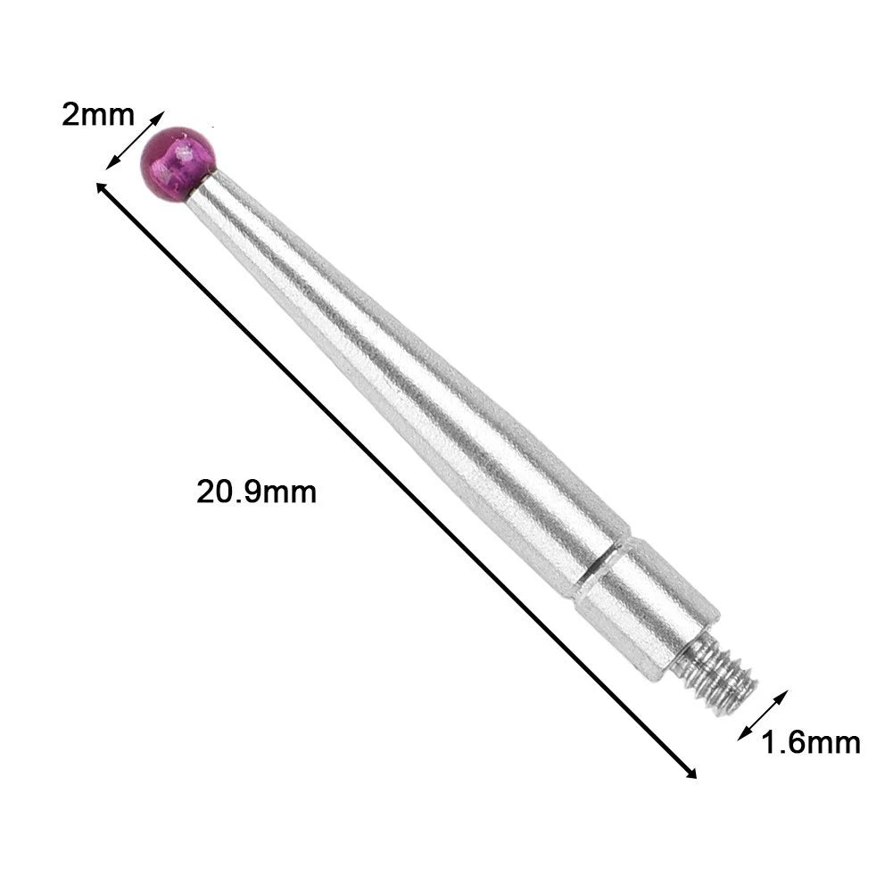 2X Tungsten Carbide Ball Contact Points for Dial Test Indicator