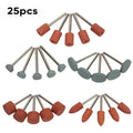 25pcs Rotary Tool Abrasive Stone Points for Electric Grinder