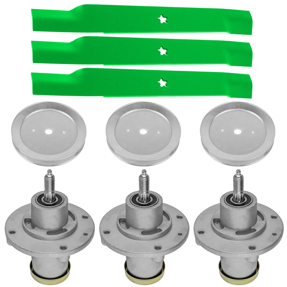 Deck Spindle Pulley and Blade Replacement for Dixon Ram Ultra 61 RZT (61" 2010–2019)