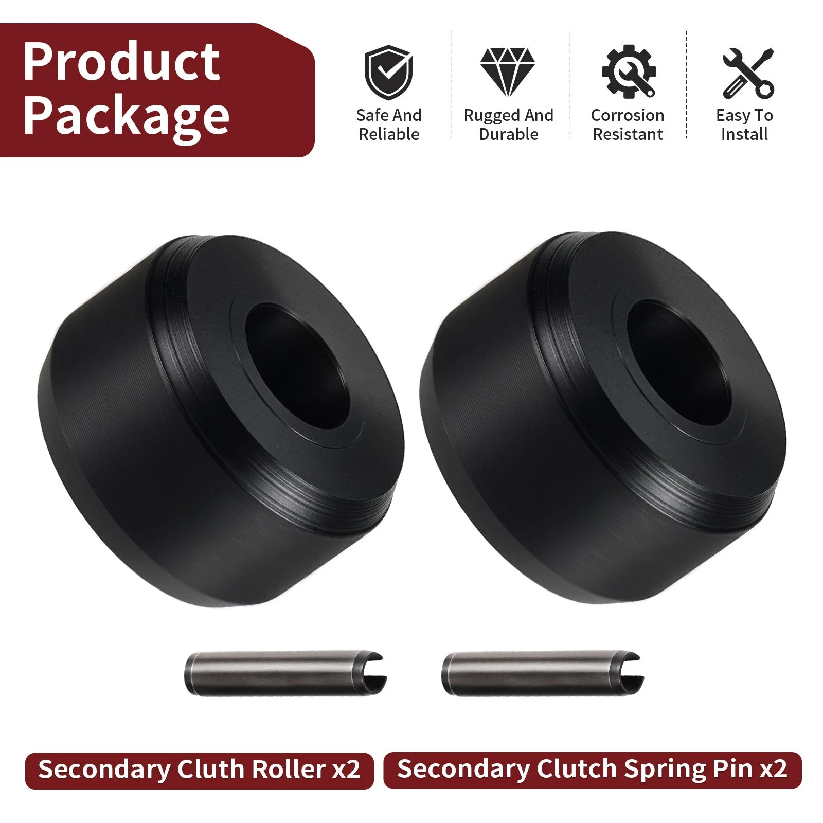 2Pcs Secondary Clutch Roller for Polaris Ranger RZR