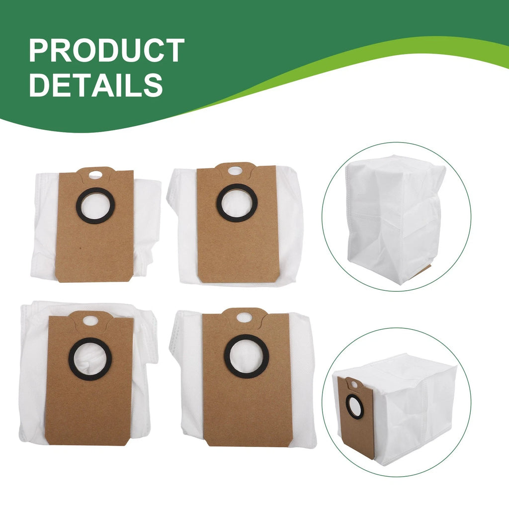 Replacement Dust Bags for MONSGA MR1 Robot Vacuum (4 Pack)
