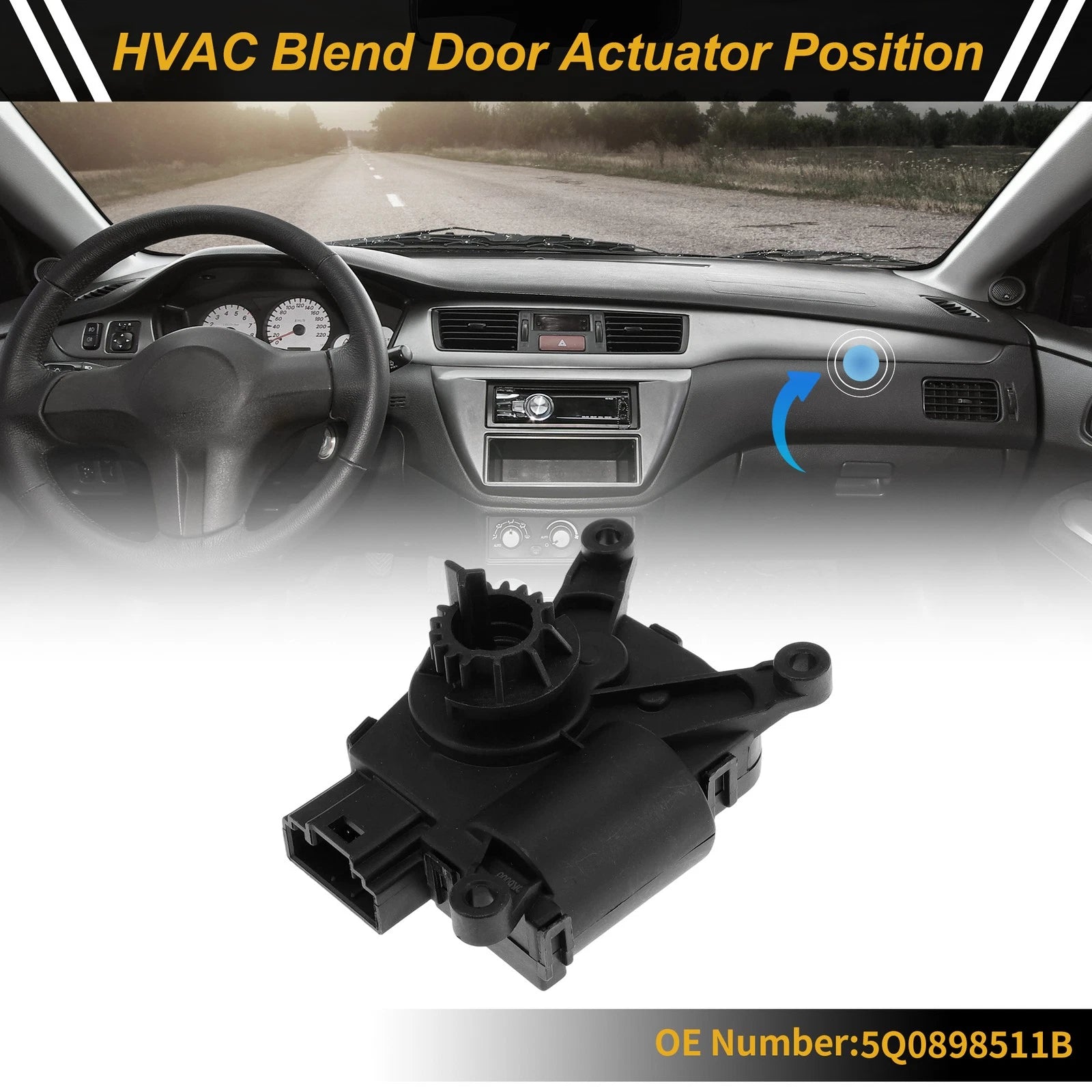 HVAC Heater Blend Door Actuator Replacement for Audi A3 (2013–2018)