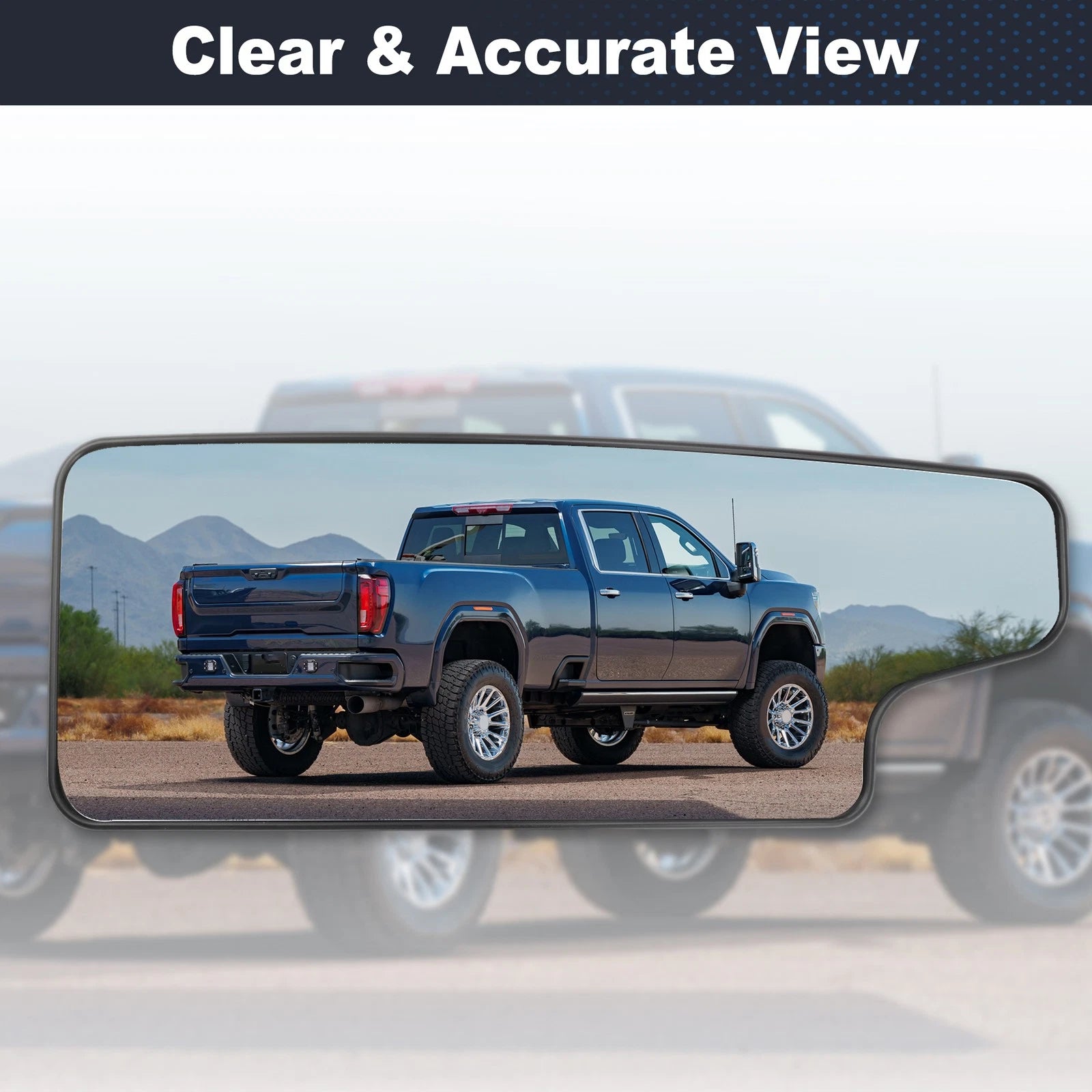 Left Lower Mirror Glass Replacement for Chevy Silverado & GMC Sierra 1500 (2014–2018)