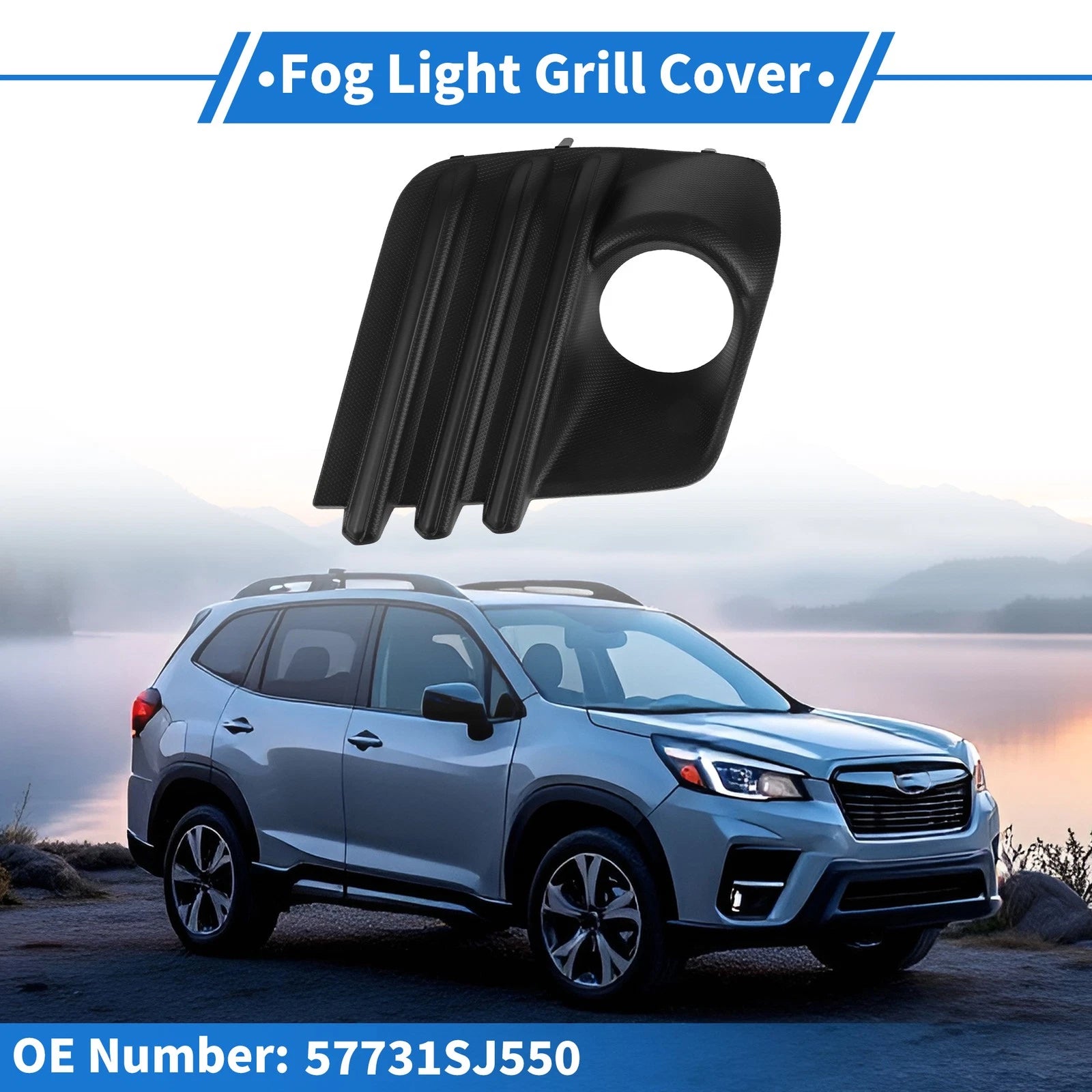Front Left Fog Light Grill Replacement for Subaru Forester (2022–2024)