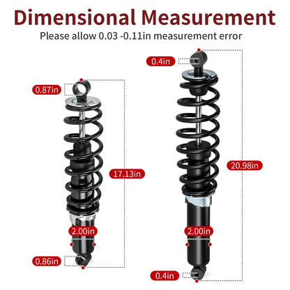 Front Rear Shocks Absorbers for Polaris Sportsman 550 XP 850 (2009–2014)