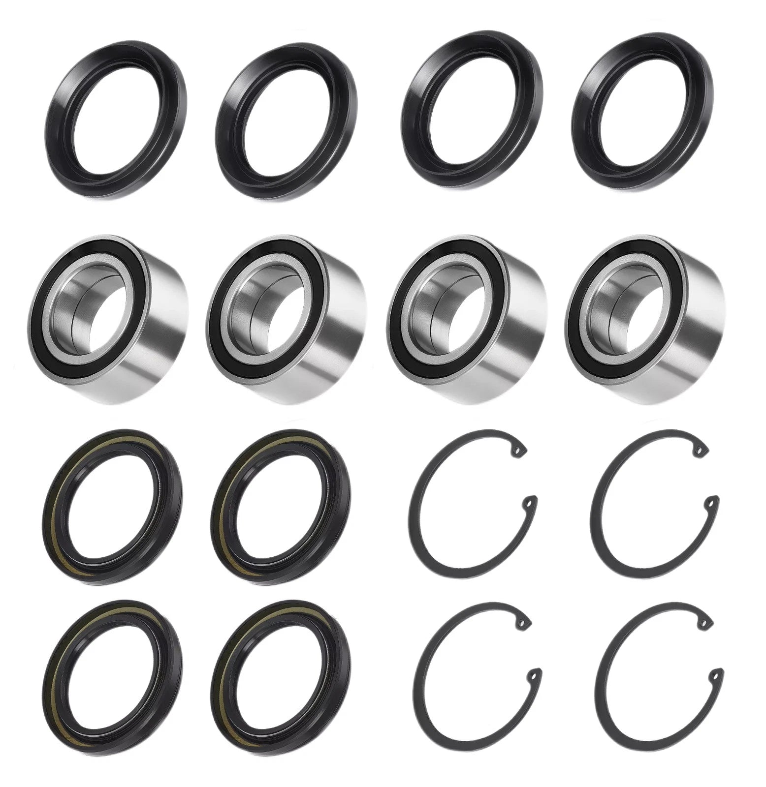 Set of 4 Rear Wheel Bearing Seals for Honda Rincon TRX650FGA (2004–2005)