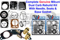 Mikuni Carb Rebuild Kit & Needle/Seat for Yamaha XL 700 (1998–2000)