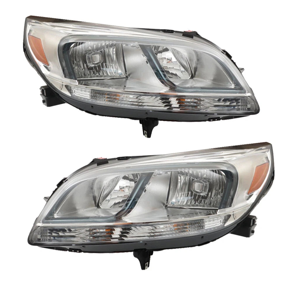 2X Headlight Assembly for Chevy Malibu LS (2013–2016) Halogen