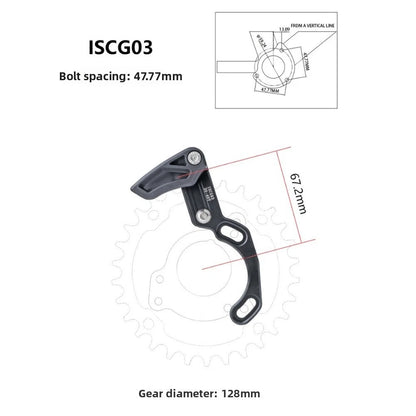 Aluminum MTB Chainguide for Single Ring Setups (Round/Oval Chainrings)