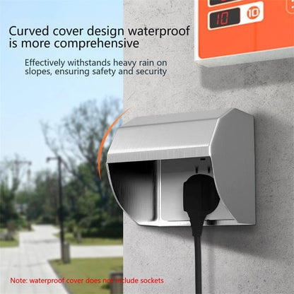 Weatherproof Outdoor Socket Cover for Improved Drainage