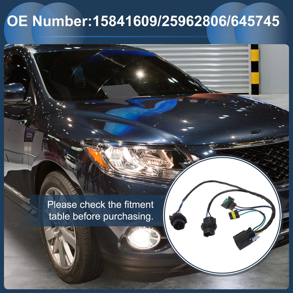 Headlight Wiring Harness Assembly for Chevrolet Silverado 1500 2500 3500 (2007–2014)
