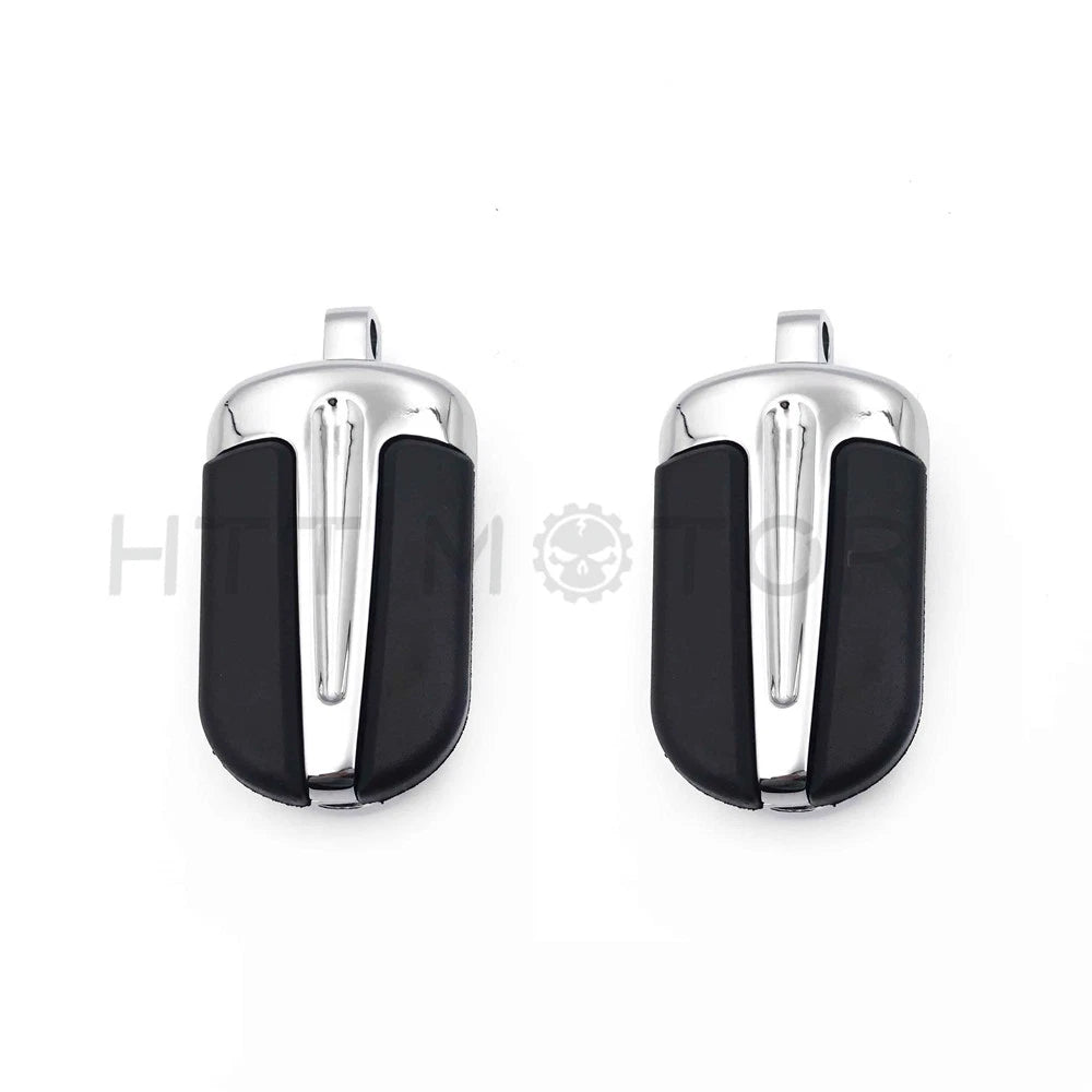Chrome Foot Pegs for Harley Wide Glide/Fat Boy/Switchback/Road (1984–2017)